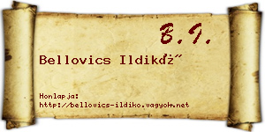 Bellovics Ildikó névjegykártya