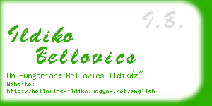 ildiko bellovics business card